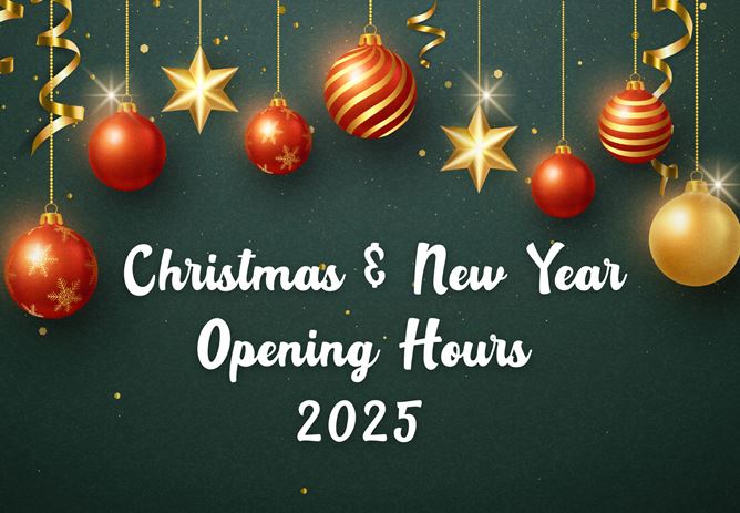 Christmas New Year Opening Times